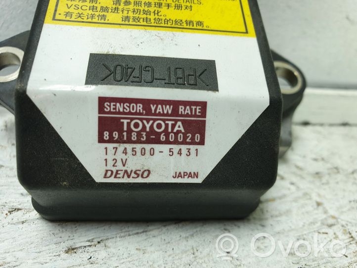 Toyota Land Cruiser (J120) Czujnik przyspieszenia ESP 8918360020