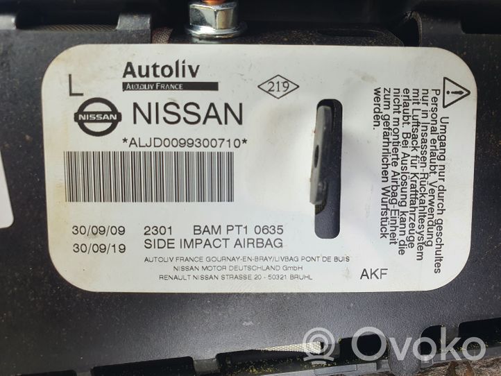 Nissan Qashqai Poduszka powietrzna Airbag fotela 6009383