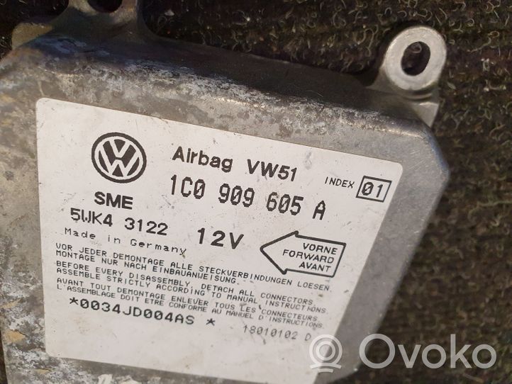 Volkswagen Bora Sterownik / Moduł Airbag 1C0909605A