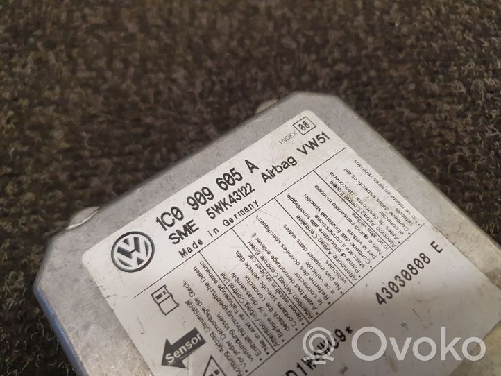 Volkswagen Bora Sterownik / Moduł Airbag 1C0909605A