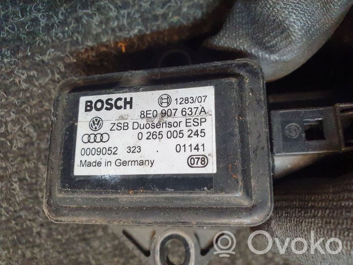 Audi A4 S4 B6 8E 8H Capteur de vitesse de lacet d'accélération ESP 8E0907637A