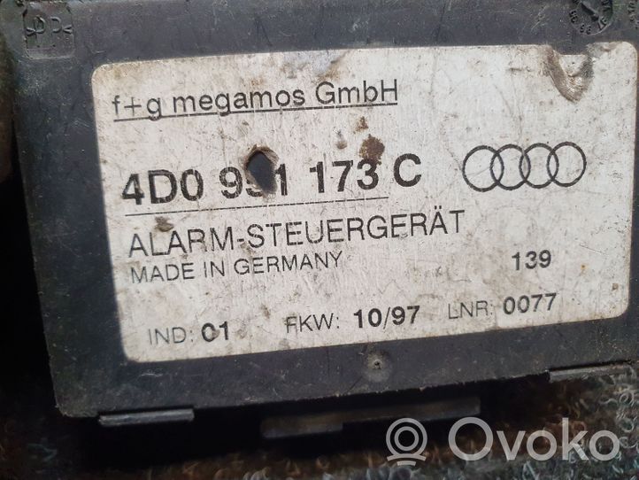 Audi A8 S8 D2 4D Sterownik / Moduł alarmu 4D0951173C