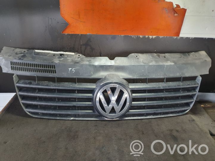 Volkswagen Transporter - Caravelle T5 Grille calandre supérieure de pare-chocs avant 