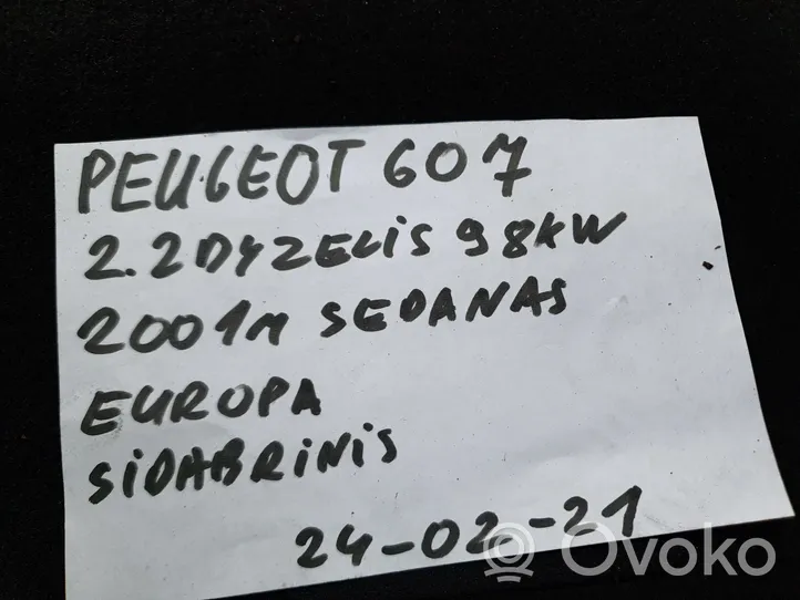 Peugeot 607 Zestaw ozdobnych elementów wyposażenia wnętrz 9630318577G