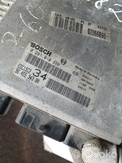 Peugeot 607 Calculateur moteur ECU 9645534380