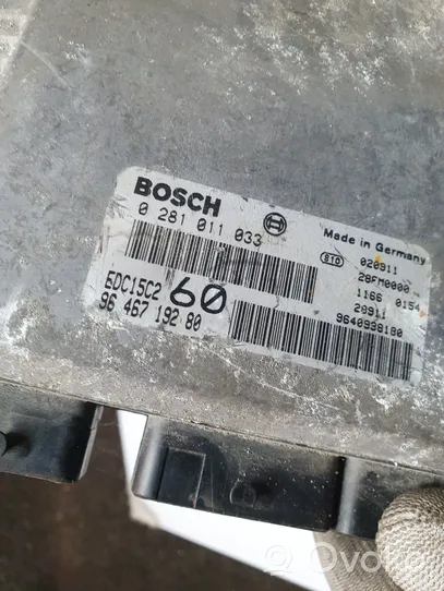 Peugeot 807 Sterownik / Moduł ECU 9646719280