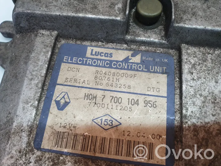 Renault Kangoo I Calculateur moteur ECU HOM7700104956