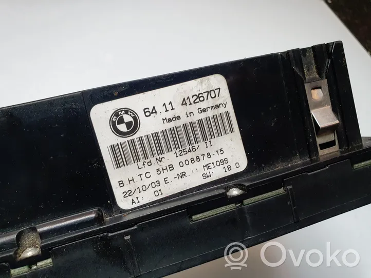 BMW 3 E46 Panel klimatyzacji 64114126707