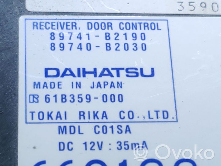 Daihatsu Cuore Muut ohjainlaitteet/moduulit 89741B2190