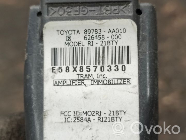 Toyota Solara Antenne bobine transpondeur 89783AA010