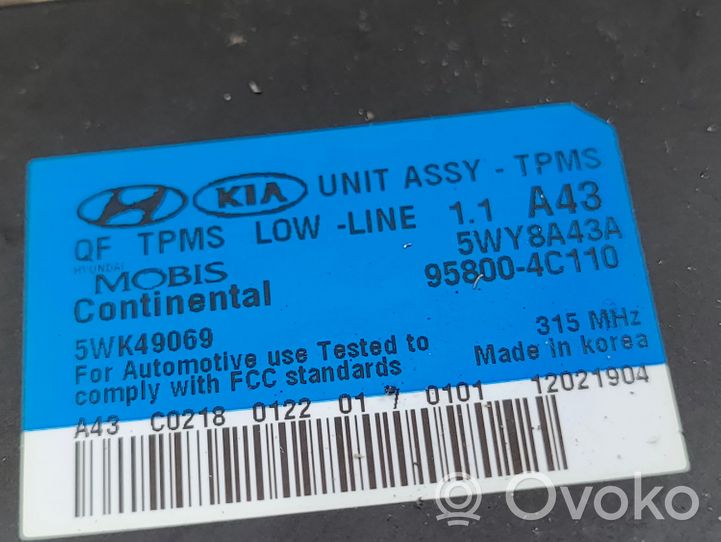 KIA Optima Tire pressure control unit 958004C110