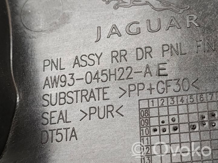 Jaguar XJ X351 Wygłuszenie drzwi tylnych AW93045H22AE
