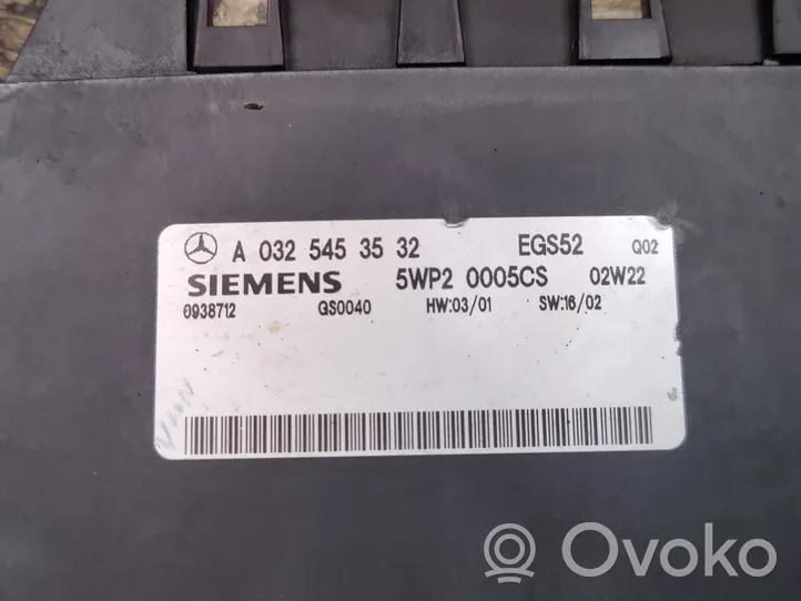 Mercedes-Benz SL AMG R230 Module de contrôle de boîte de vitesses ECU A0325453532