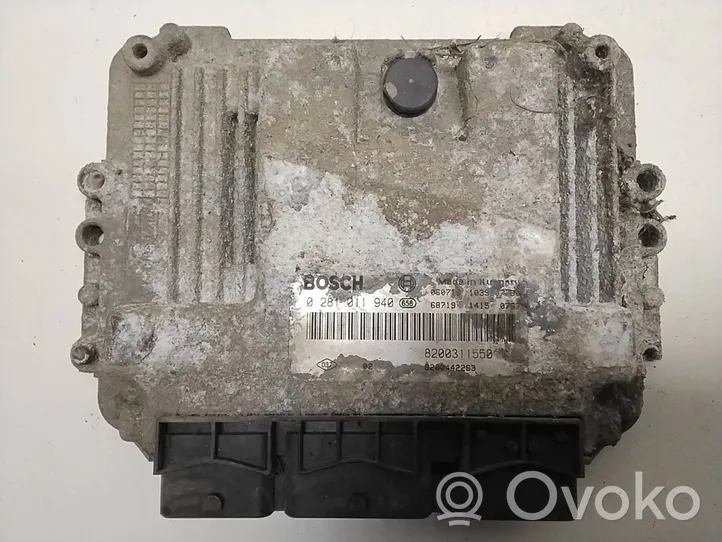 Renault Master II Aizdedzes ECU komplekts 8200442263