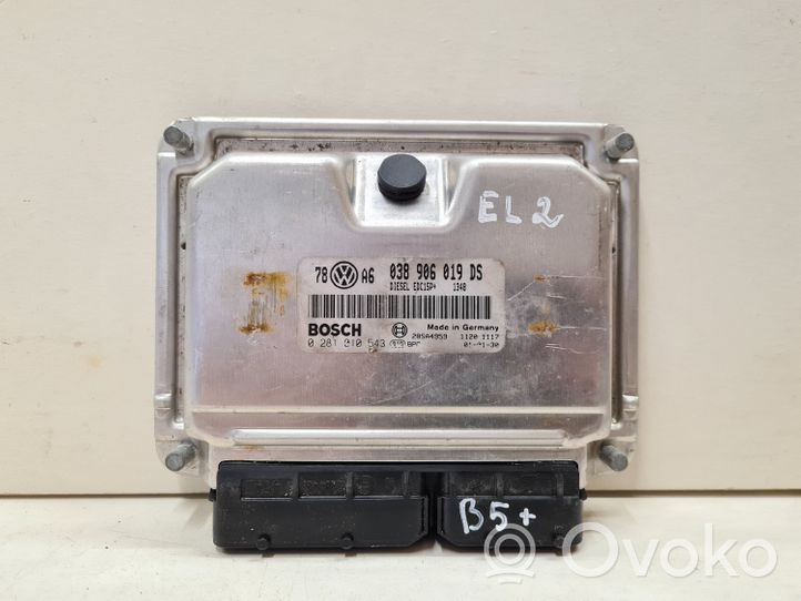 Volkswagen PASSAT B5.5 Calculateur moteur ECU 038906019DS