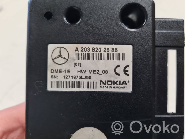 Mercedes-Benz ML W163 Puhelimen käyttöyksikkö/-moduuli A2038202585