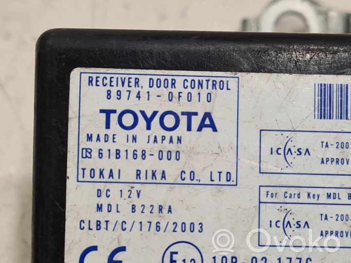 Toyota Corolla Verso E121 Oven ohjainlaite/moduuli 897410F010