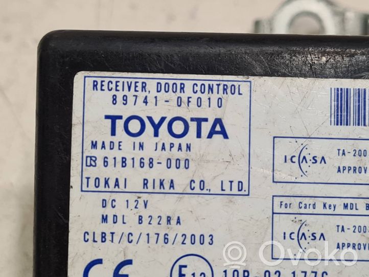 Toyota Corolla Verso E121 Durų elektronikos valdymo blokas 897410F010