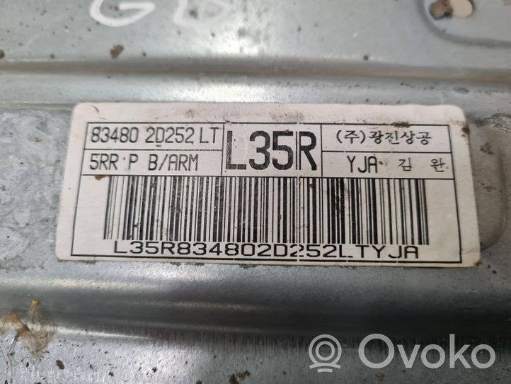 Hyundai Elantra Takaoven ikkunan nostomoottori 8348020252