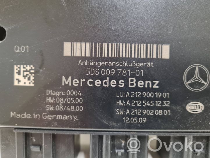 Mercedes-Benz C W204 Блок управления крюка для прицепа A2129001901