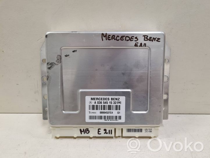 Mercedes-Benz E W211 Piekares vadības bloks A0365451532