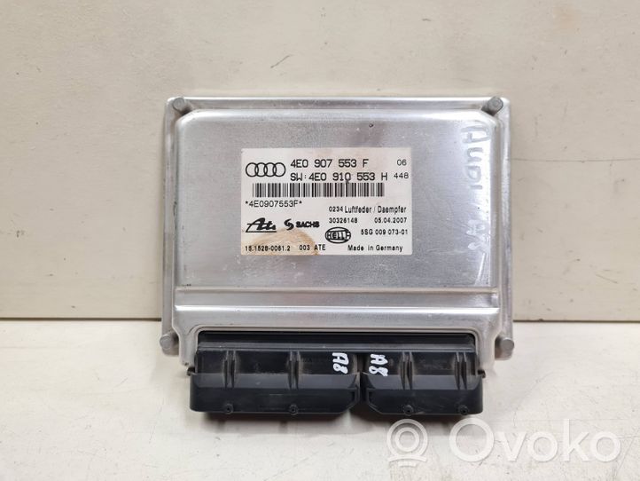 Audi A8 S8 D3 4E Module de commande suspension pneumatique arrière 4E0907553F