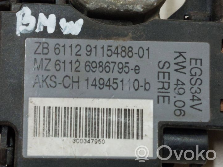 BMW 5 E60 E61 Cavo negativo messa a terra (batteria) 6112911548801