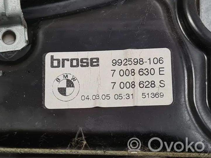 BMW 6 E63 E64 Elektryczny podnośnik szyby drzwi tylnych 7008628S