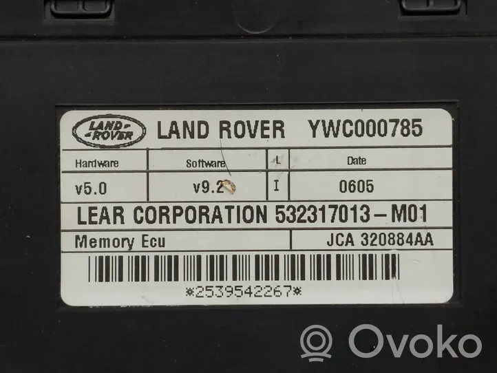 Land Rover Range Rover Sport L320 Moduł / Sterownik fotela YWC000785