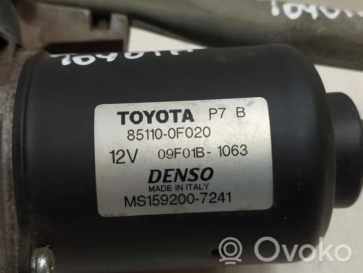 Toyota Corolla Verso E121 Tiranti e motorino del tergicristallo anteriore 851100F020