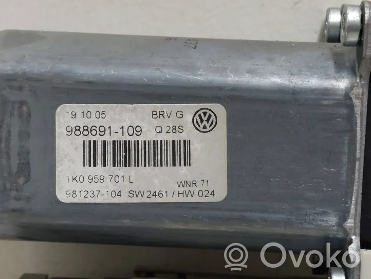 Volkswagen PASSAT B6 Priekinis varikliukas langų pakėlėjo 1K0959793H