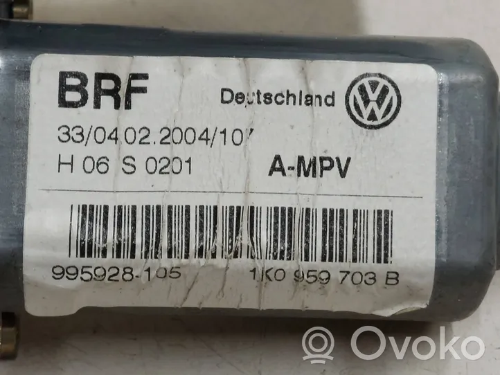 Volkswagen Touran I Silniczek podnoszenia szyby drzwi tylnych 1K0959703B