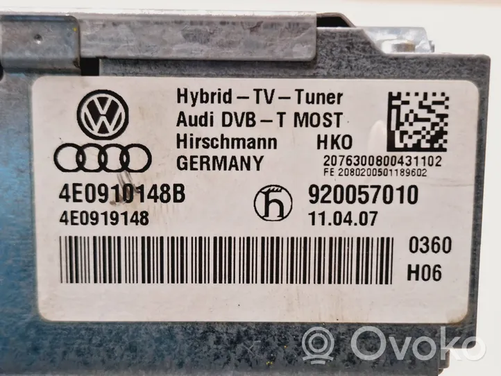 Audi A8 S8 D3 4E Modulo di controllo video 4E0910148B