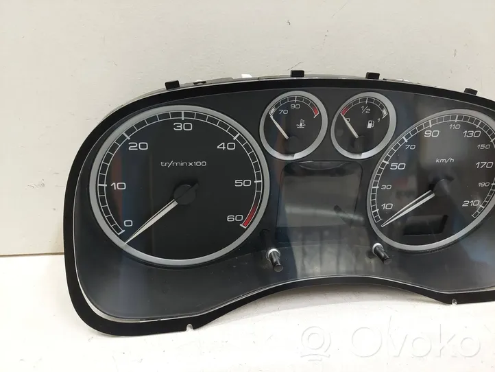 Peugeot 307 Compteur de vitesse tableau de bord P9636708880C