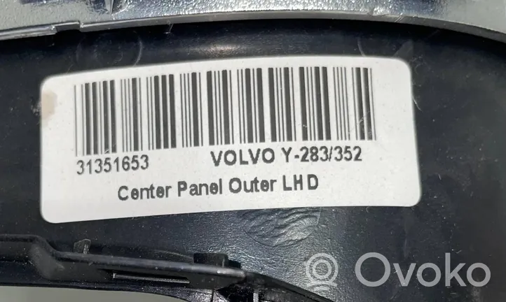 Volvo V60 Cadre, panneau d'unité radio / GPS 31351653