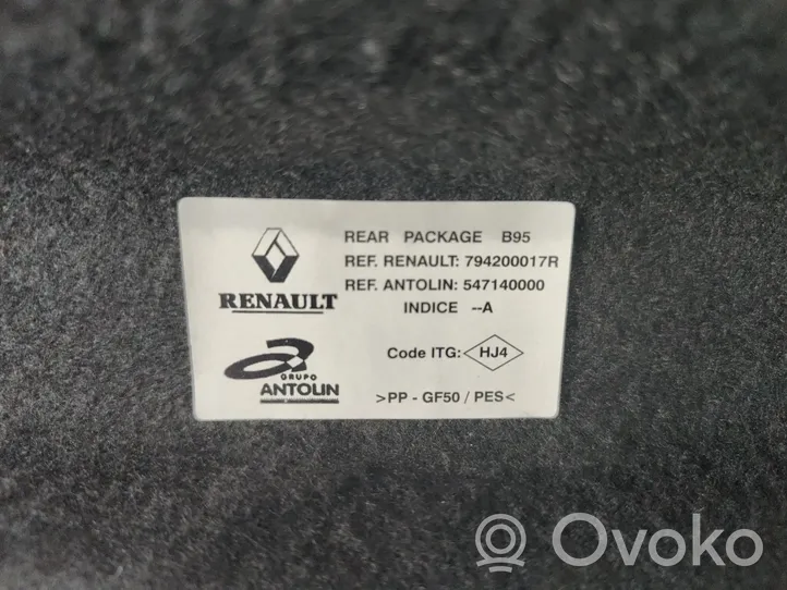 Renault Megane III Półka tylna bagażnika 794200017R