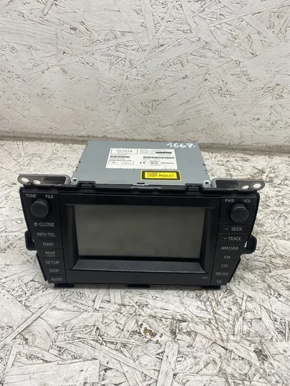 Toyota Prius (XW30) Radio/CD/DVD/GPS-pääyksikkö 8612047410