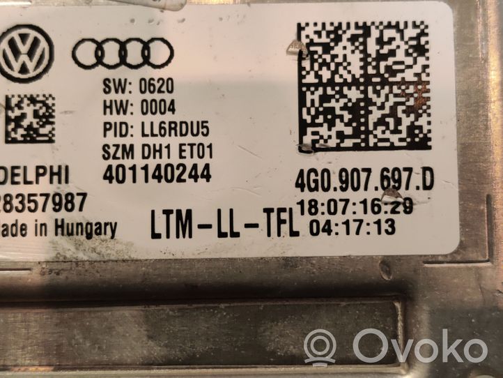 Audi A6 S6 C7 4G Ajovalojen virranrajoitinmoduuli Xenon 4G0907697D