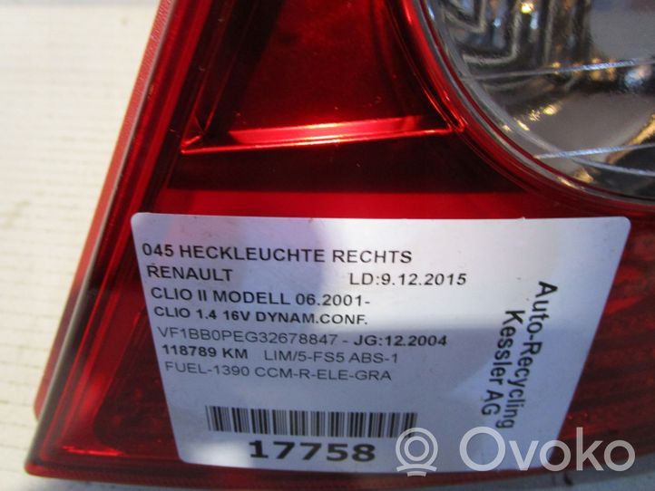 Renault Clio II Lampa tylna 