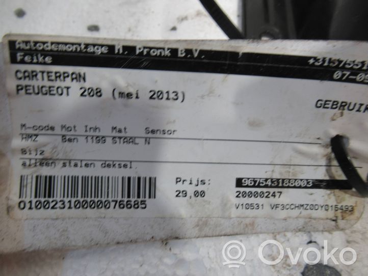 Peugeot 208 Öljypohja 9675431880