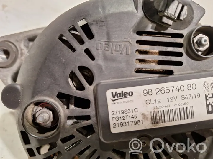 Peugeot 208 Generatore/alternatore 9826574080