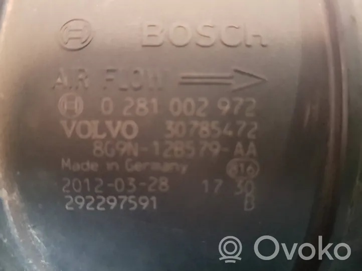 Volvo S60 Débitmètre d'air massique 8G9N12B579AA