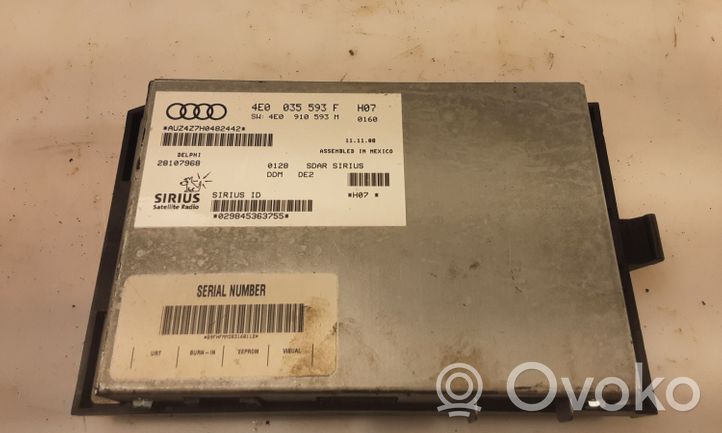 Audi A4 S4 B8 8K Pääyksikkö multimedian ohjaus 4E0035593F