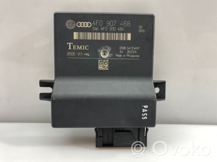 Audi A6 S6 C6 4F Gateway valdymo modulis 4F0907468