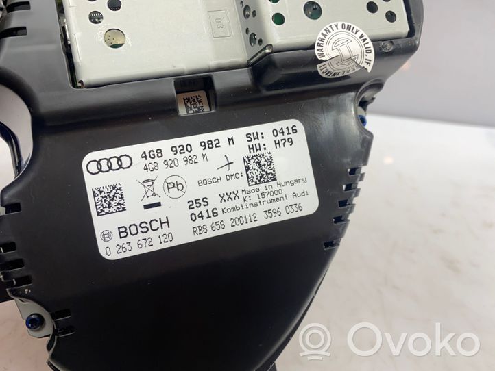 Audi A6 C7 Tachimetro (quadro strumenti) 4G8920982M