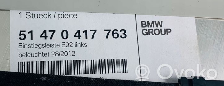 BMW 3 E92 E93 Listwa progowa tylna 0417763