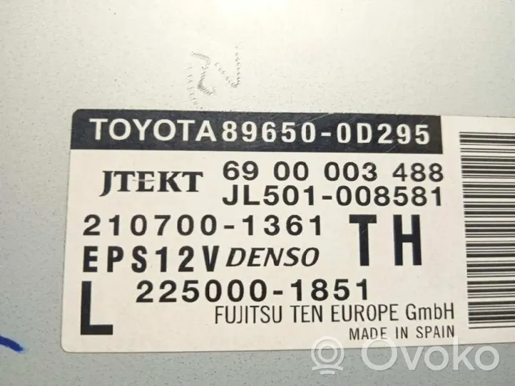 Toyota Yaris Steuergerät Lenksäule 896500D295