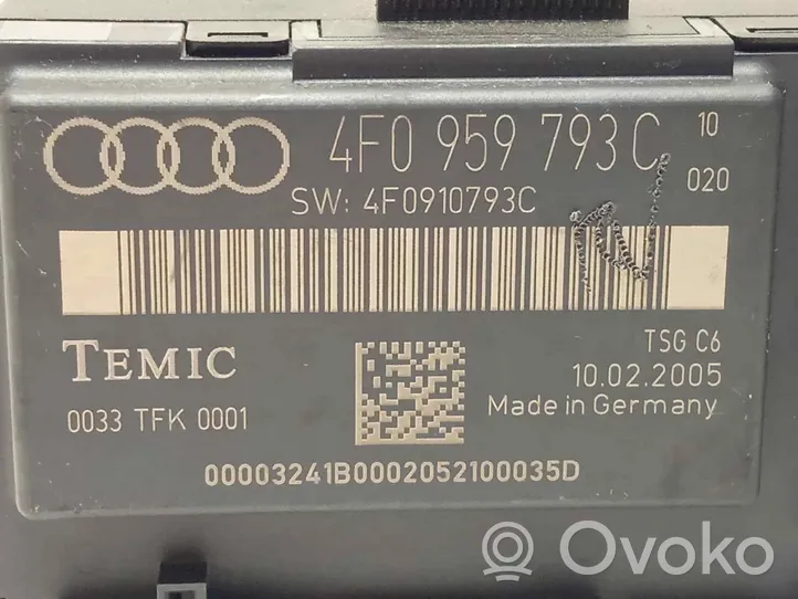 Audi A6 S6 C6 4F Mukavuusmoduuli 4F0959793C