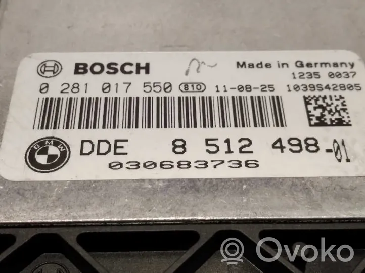 BMW 1 E81 E87 Sterownik / Moduł ECU 8512498