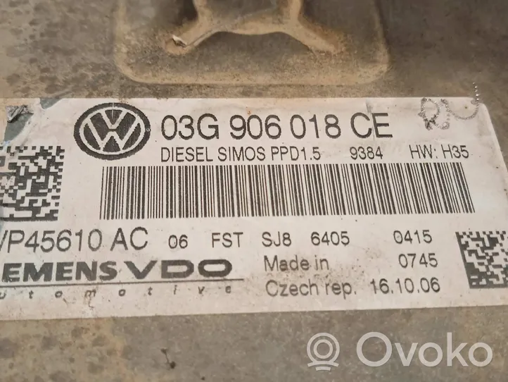 Volkswagen Passat Alltrack Moottorin ohjainlaite/moduuli 03G906018CE